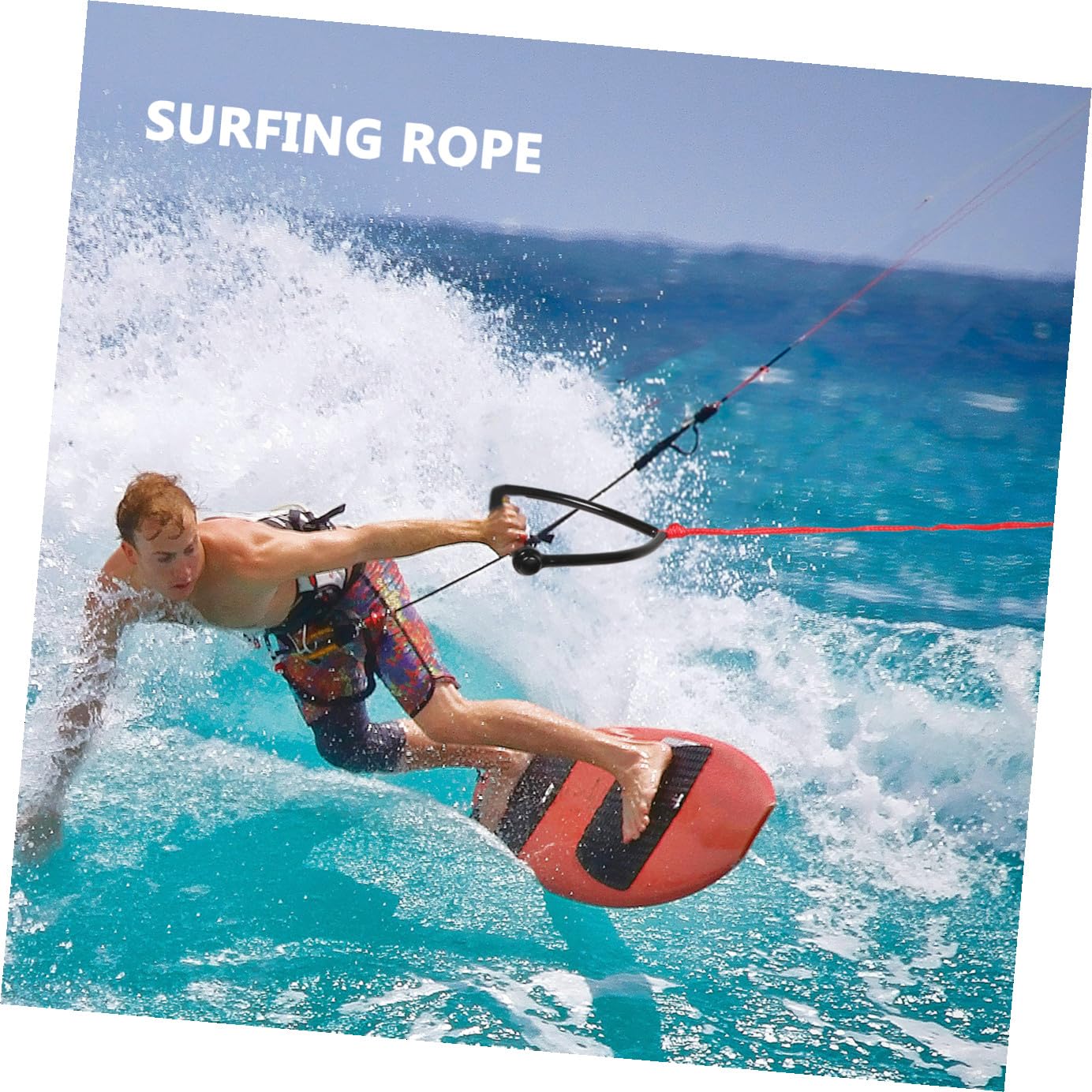 Wasserski Seil mit Griff Verschleißfestes Pp Material Robustes Wakeboard Abschleppseil für Kniebrett Vielseitig Einsetzbar für Wassersport Tragbares und Langlebiges