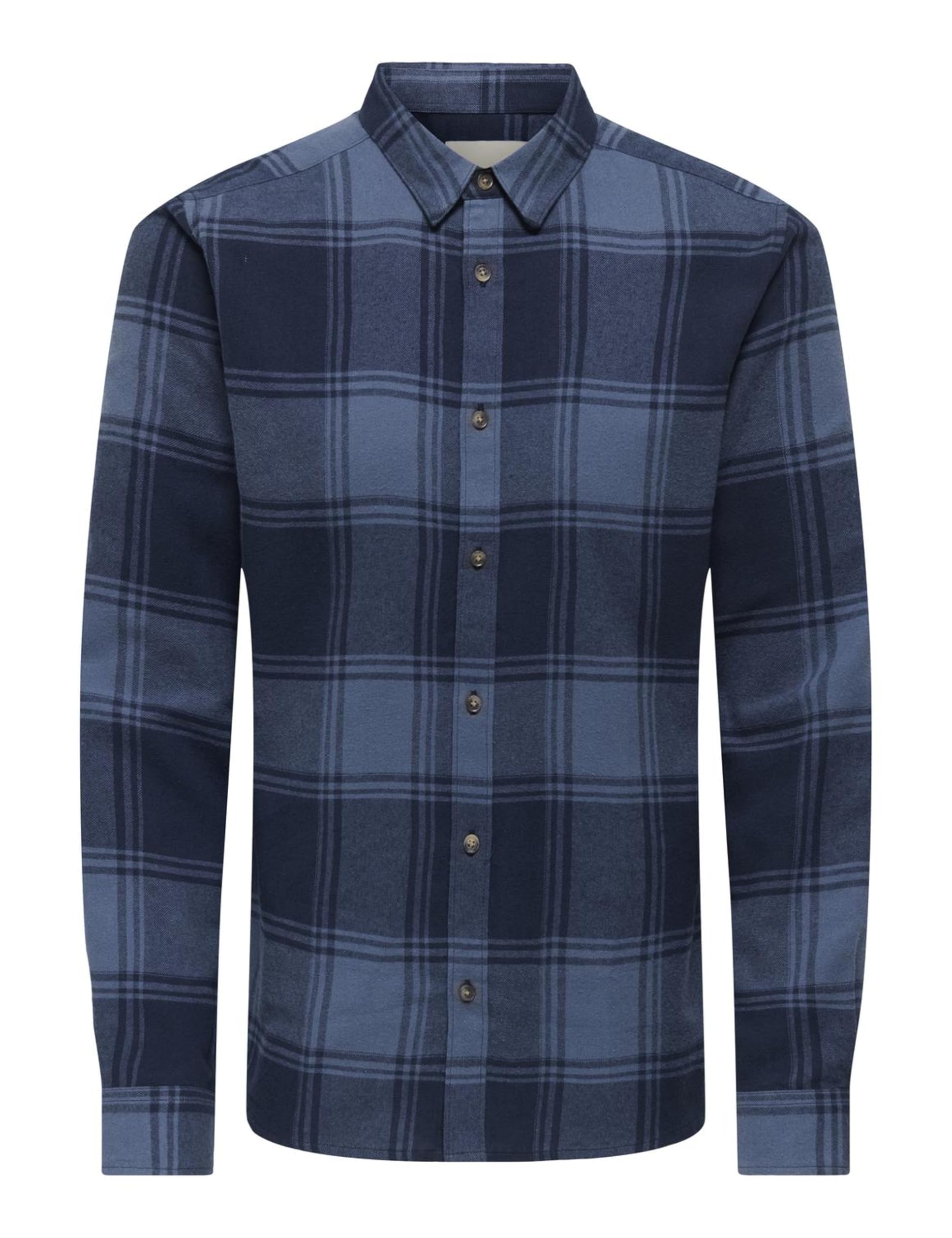 Only & Sons Mens Onsgudmund Ls Checked Shirt Noos, Blazer Navy, L UK