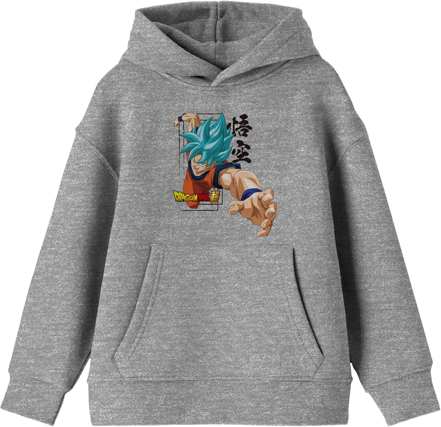 Bioworld Dragon Ball Super Super Saiyan God Attack Mode Boy's Athletic Heather Sweatshirt