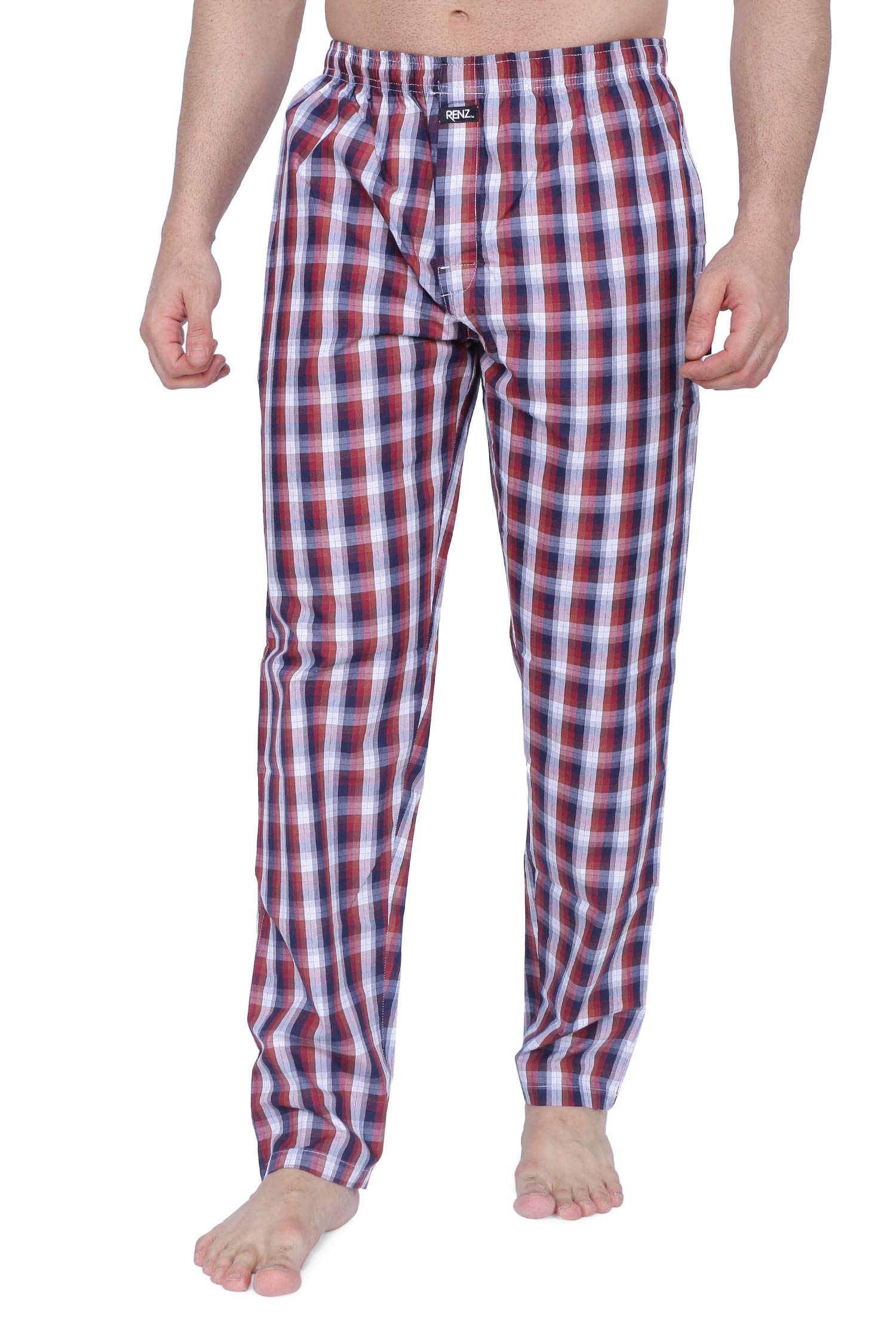 renz Mens Cotton Checks Pyjamas-picture-0