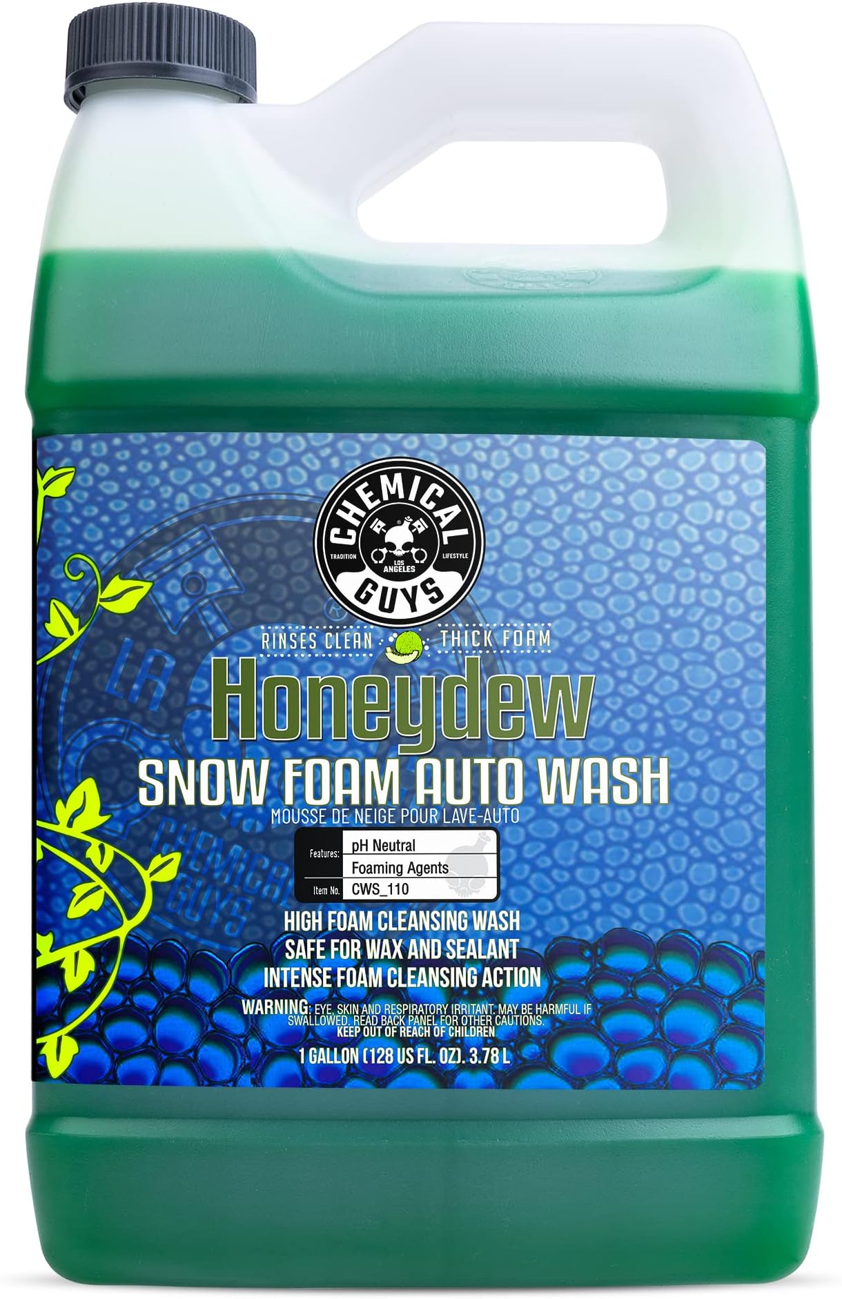CWS110 Honeydew Snow Foam Car Wash Soap and Cleanser (1 gal.) Chemical Guys