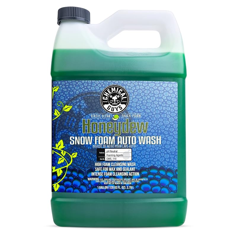 Chemical Guys Honeydew Snow Foam Sabão Líquido Concentrado para Lavagem Automotiva, 3,79 L