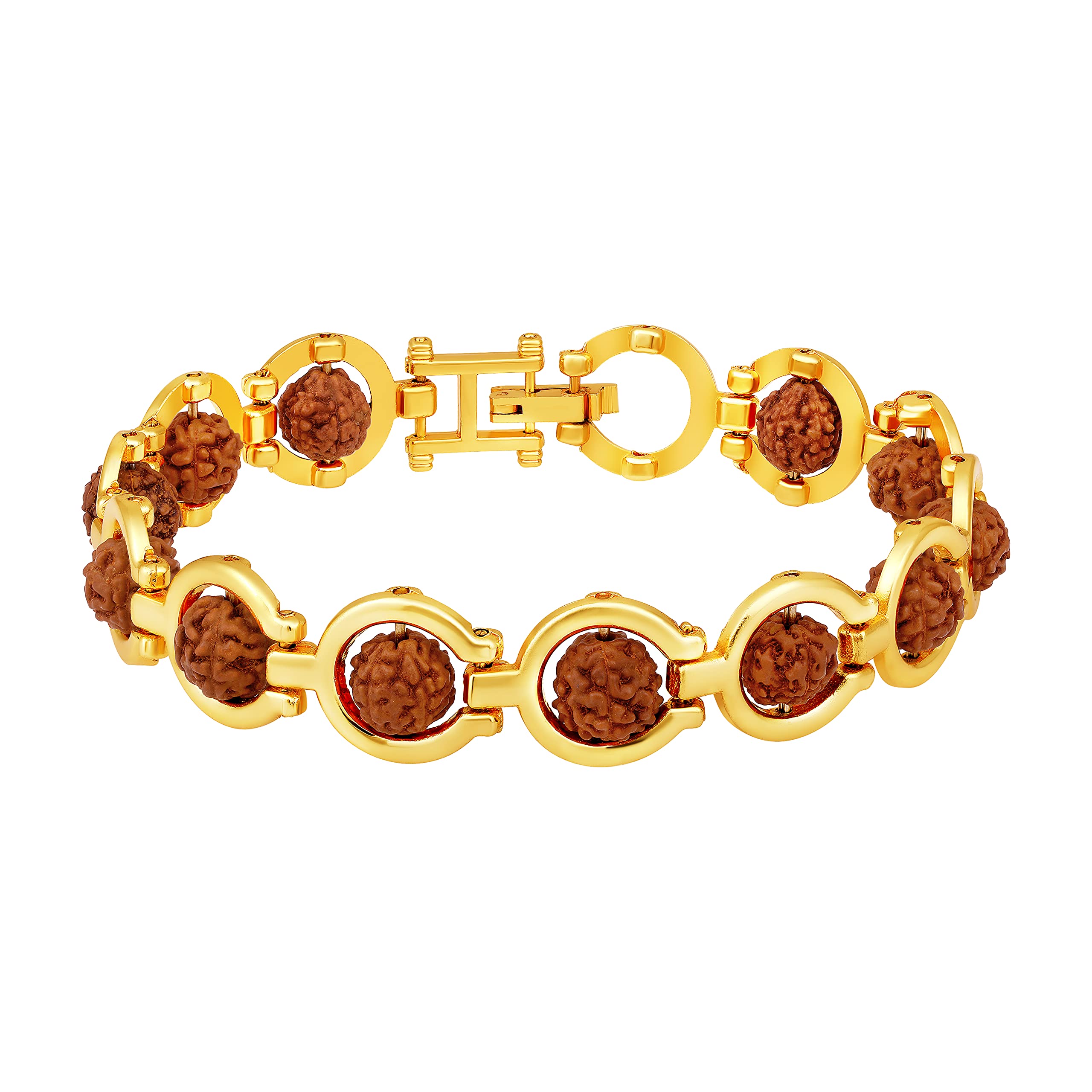 Mahi Gold Plated Rotating Rudraksh Bracelet with for Men (BR1101022G) (B0C1V4Z515) Amazon Price History, Amazon Price Tracker