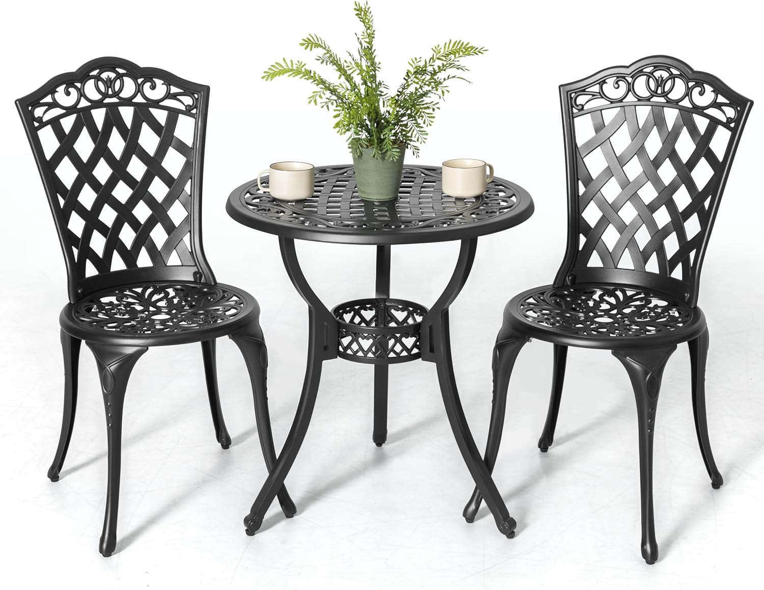 NUU GARDEN 3-Piece Cast Aluminum Bistro Set Review: Best for Small Garden Patios & Balconies