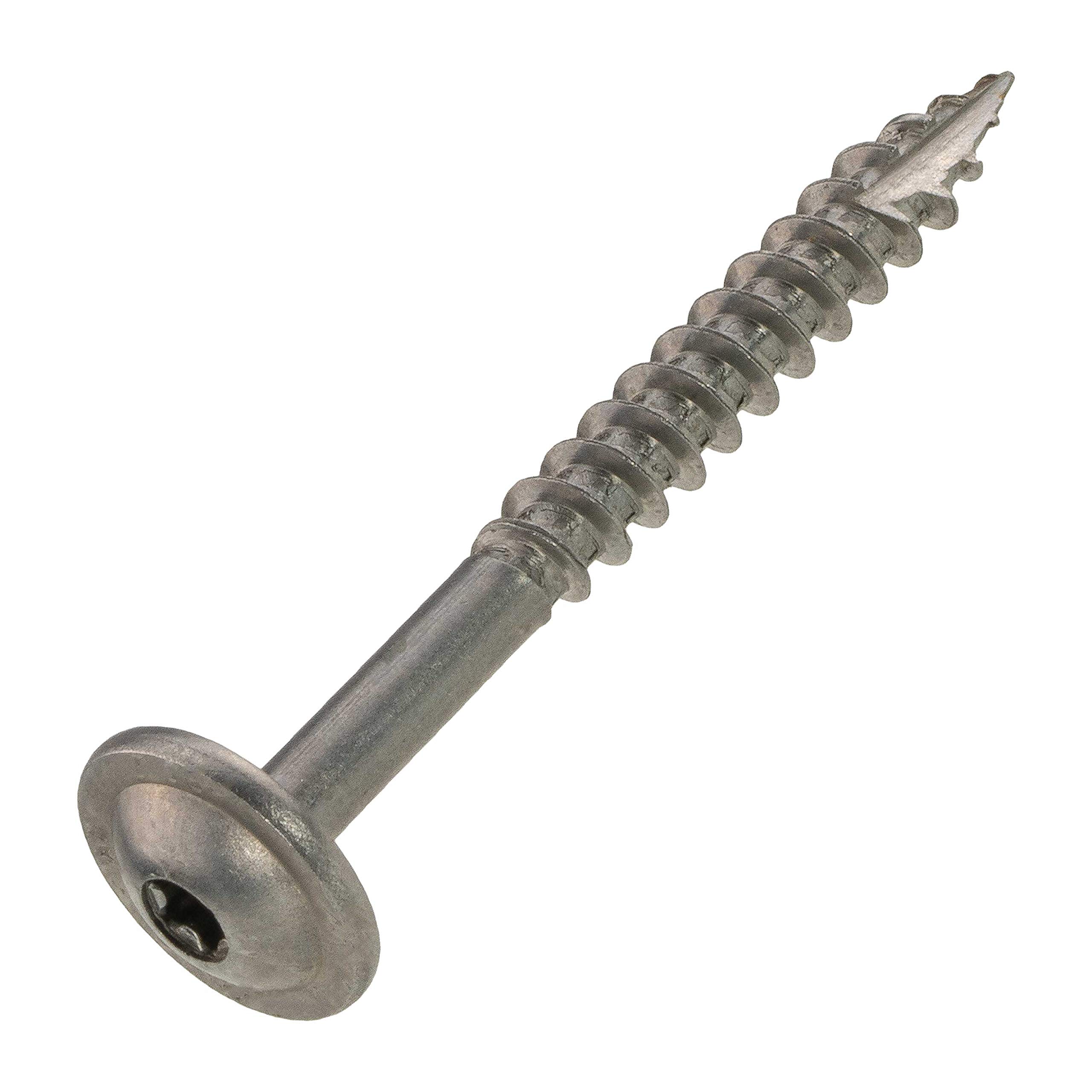 Tellerkopfschrauben 5 x 55 mm, Edelstahl A2-200 Stück, TX 25, ETA Zulassung, Teilgewinde