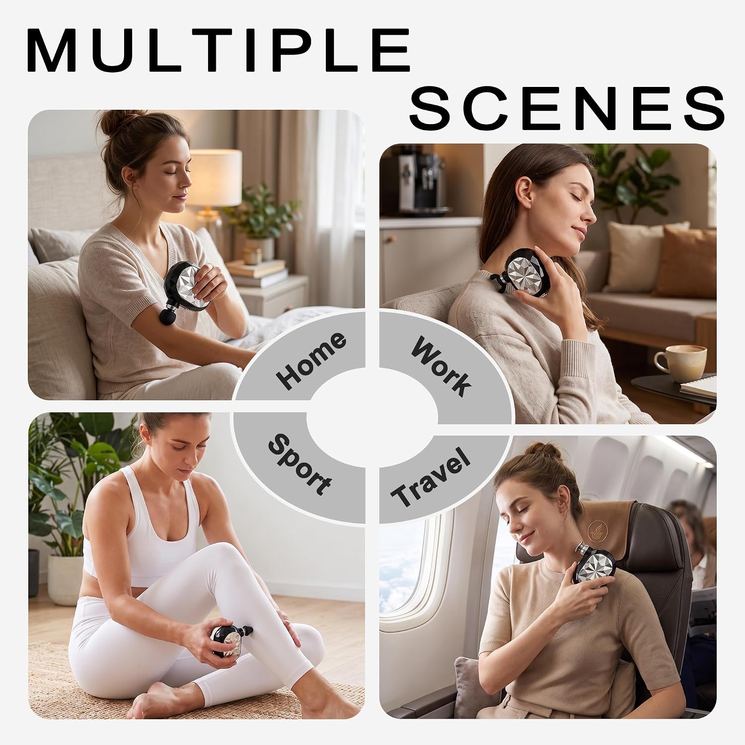 Mini Massage Gun, Diamond Design Massage Gun Deep Tissue for Pocket