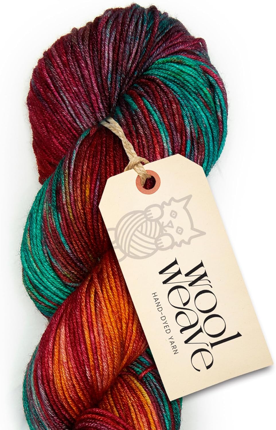 Superwash Merino Wool Yarn for Knitting & Crocheting - Premium Hand Dyed, 100gr, 240 Yards DK Weight - Luxurious, Soft & Durable Party Theme Variegated Yarn