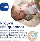 MAM Biberons Easy Start Anti-Colique 4+ mois, 320ml, Sable - 5