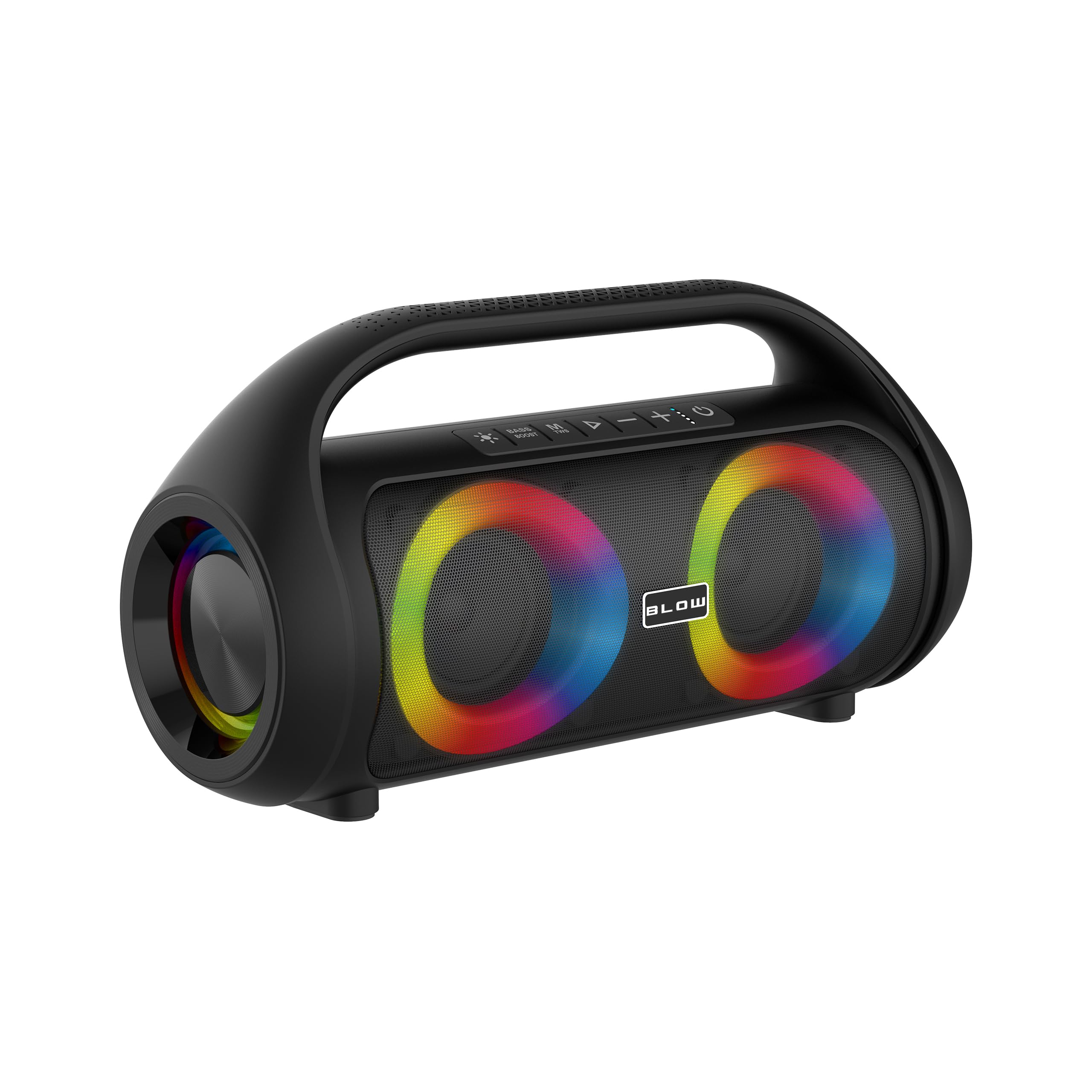BLOW GŁOŚNIK BLUETOOTH PRZENOŚNY BEZPRZEWODOWY WODOODPORNY IPX5 RADIO FM USB RGB