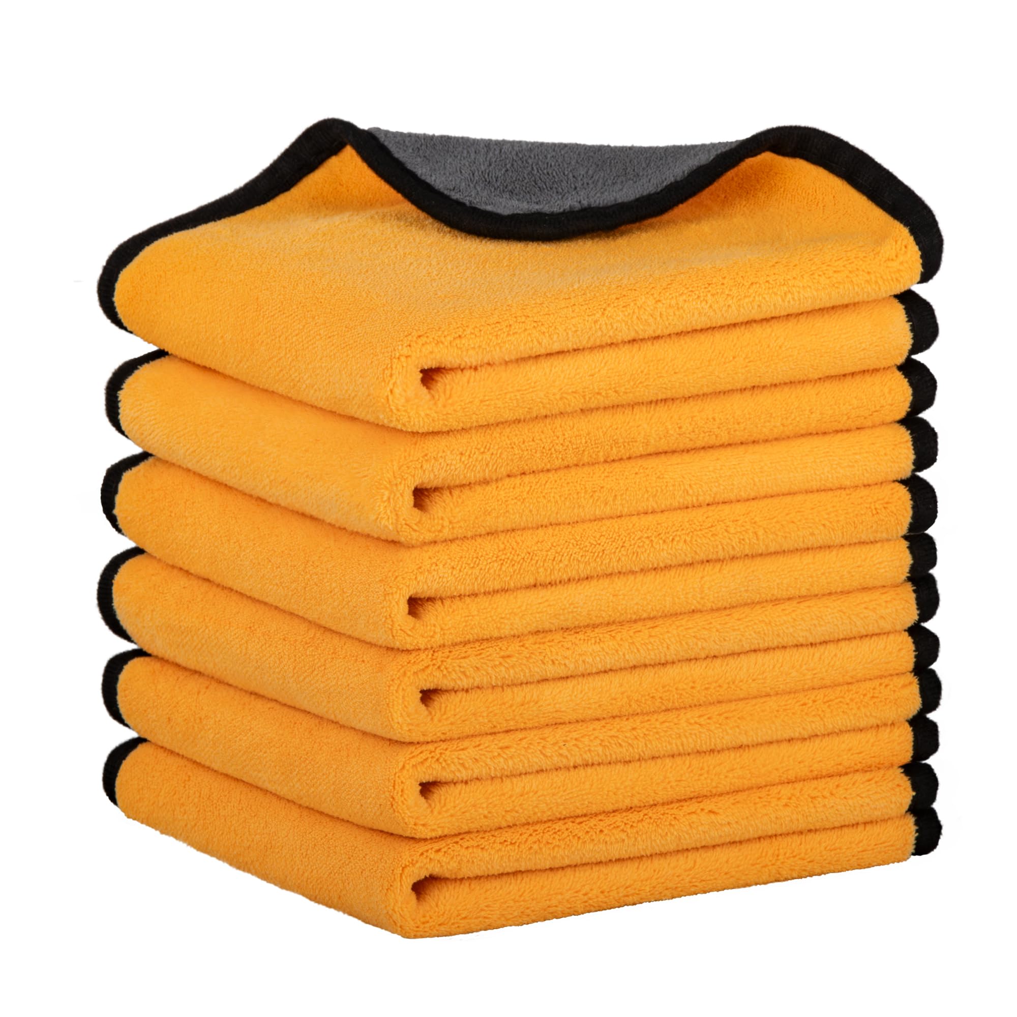 Bemece Car Cleaning Cloth, 6 Pack, Microfibre Car Cleaning Towels, Lint-free, for Vehicle Washing, Home Cleaning- 40x30cm