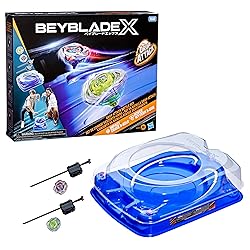 Beyblade X Drop Attack Battle Set with Beystadium Arena, 2 Takara Tomy Tops & Launchers, Impact Drake 9-60LR & Hover Wyvern 3-85N, Battling Game Toys, Ages 8+