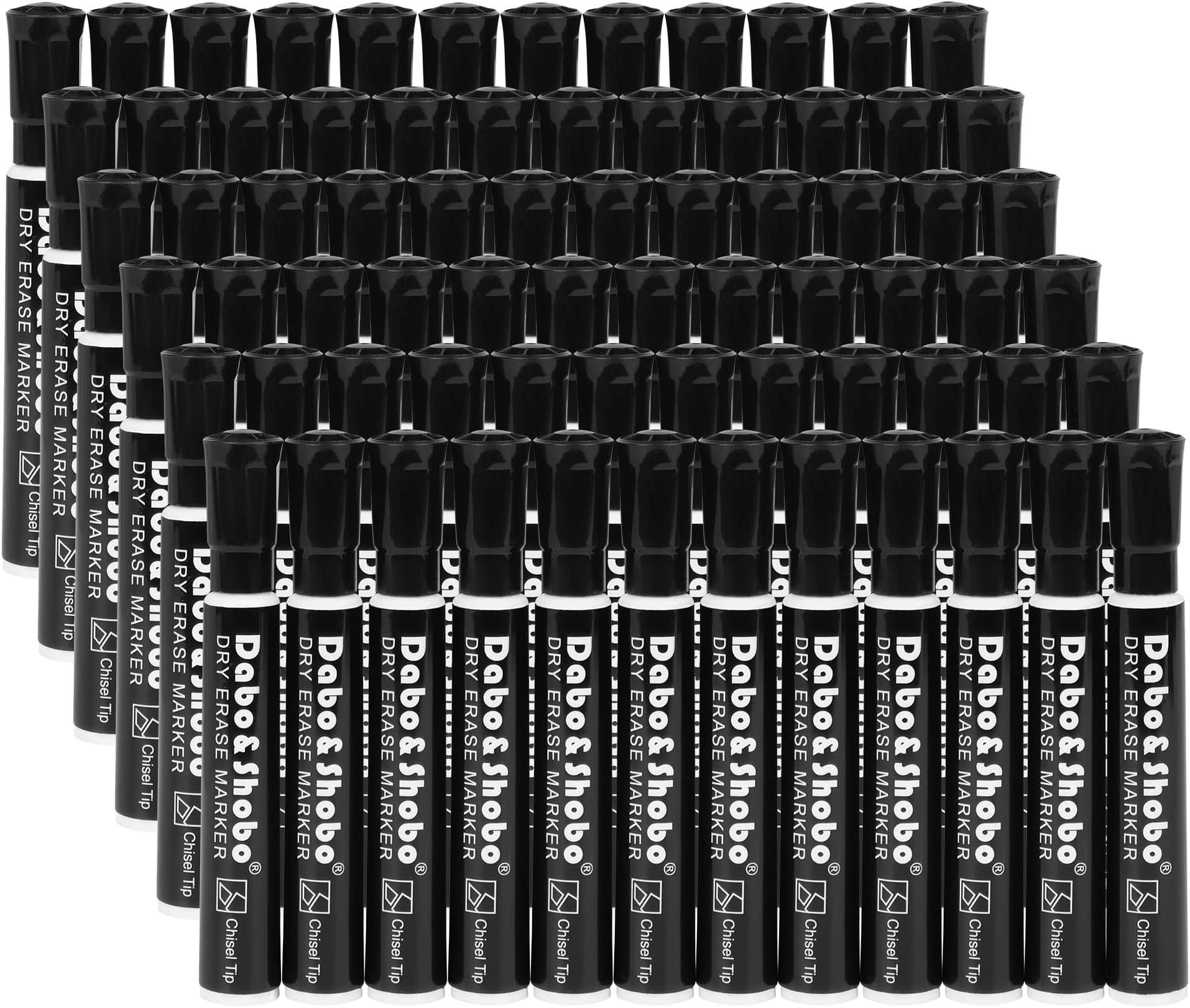 Dabo&Shobo Dry Erase Markers, Bulk Pack Of 72 Count, Low