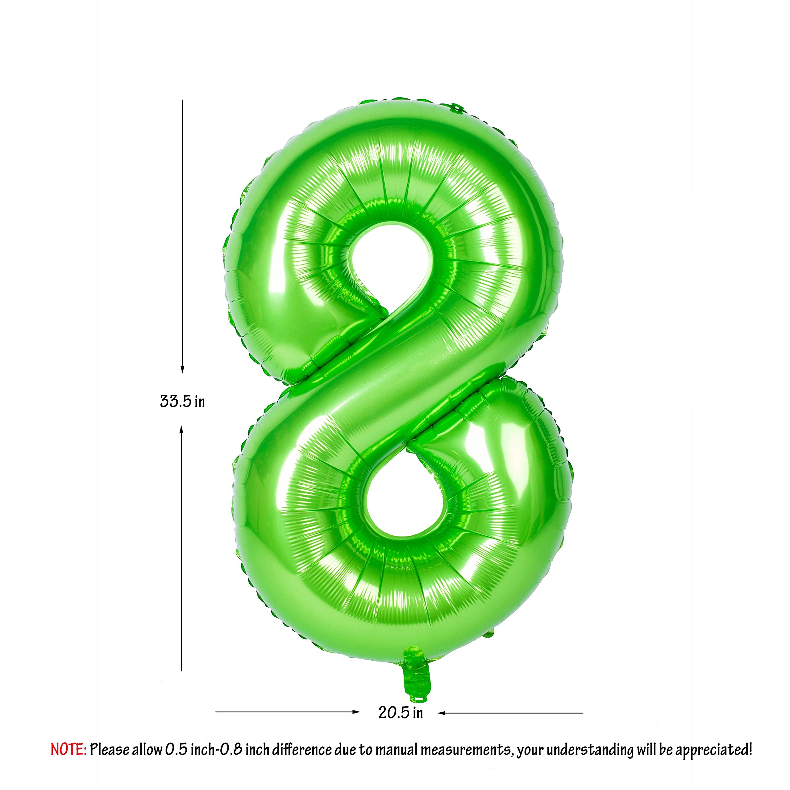 Red 0 balloon 40 Inch Giant Helium Foil Number 0 to 9 Red Balloon Birthday Wedding Party Digital Decorations (Number 0) — view 64