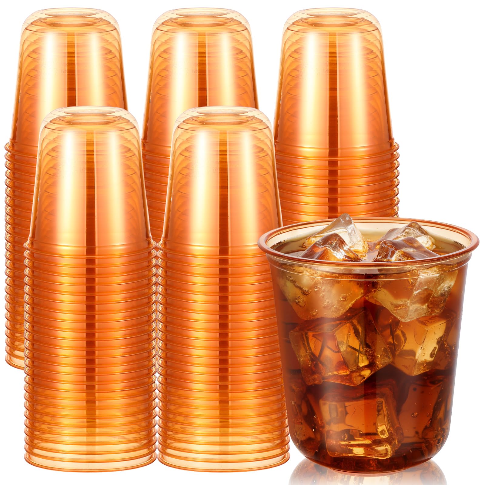 Gold Plastic Cups - 50 Pack Disposable Wine Glasses -29