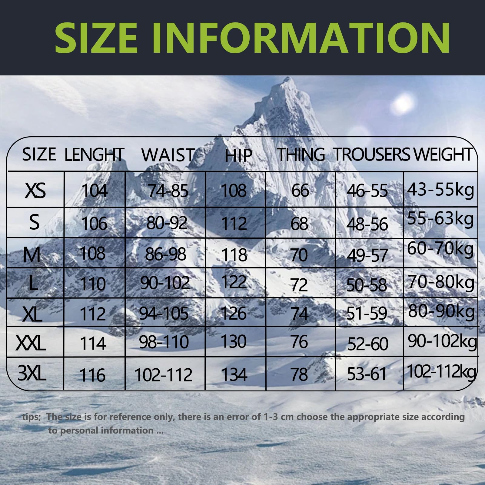 Pantalon De Ski pour,Taille Pantalon De Snowboard pour Homme Et Femme - Imperméable - Pantalon De Randonnée - Coupe-Vent - avec Bretelles - Doublure Chaude