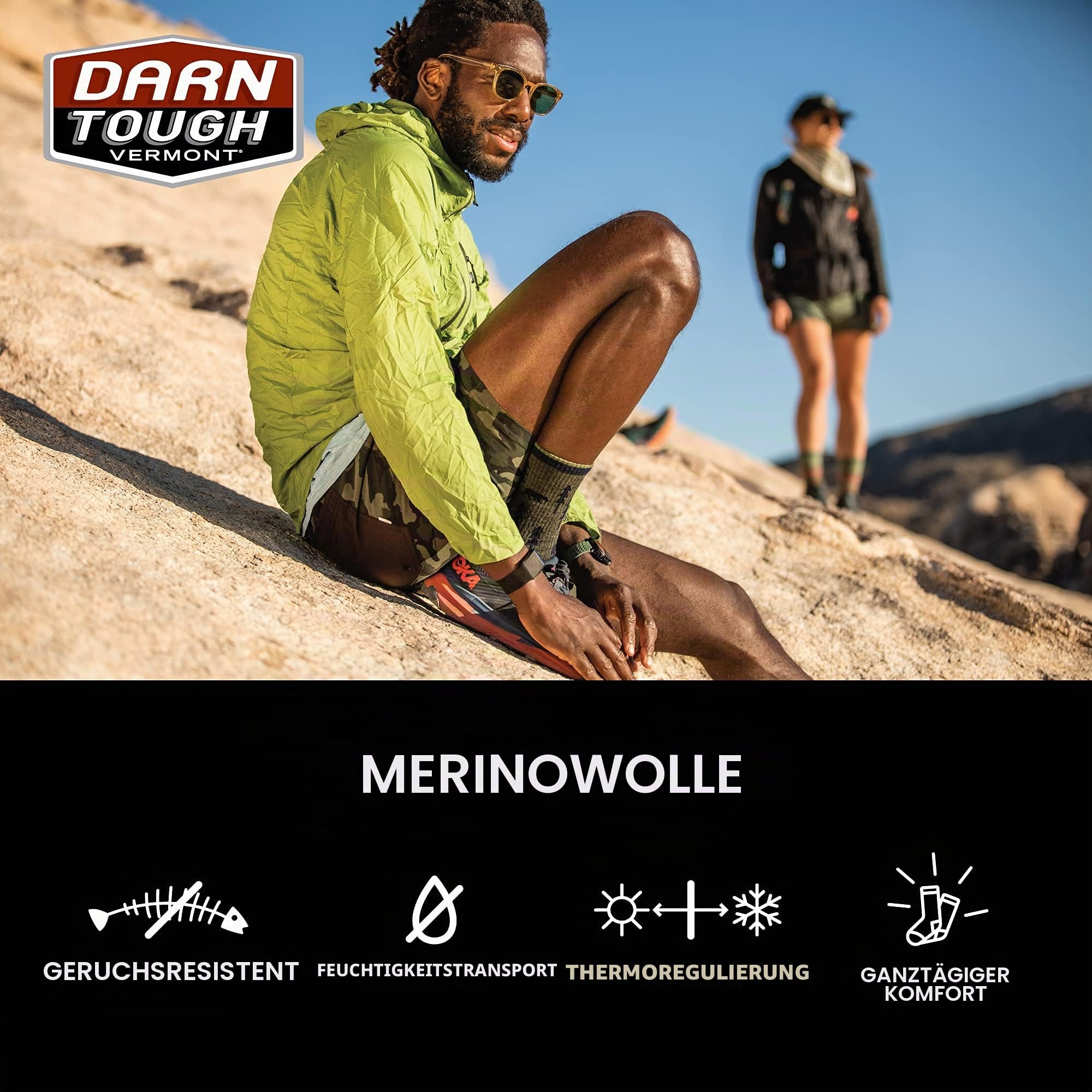 Darn Tough Herren Coolmax Boot Socks Full Cushion Outdoor-Ausrüstung (1er Pack)