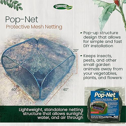 Miniatura 6 de Gardeneer by Dalen Pop-Net - Carcasa protectora portátil, ligera y resistente a la intemperie, fácil instalación, protege tus plantas contra plagas