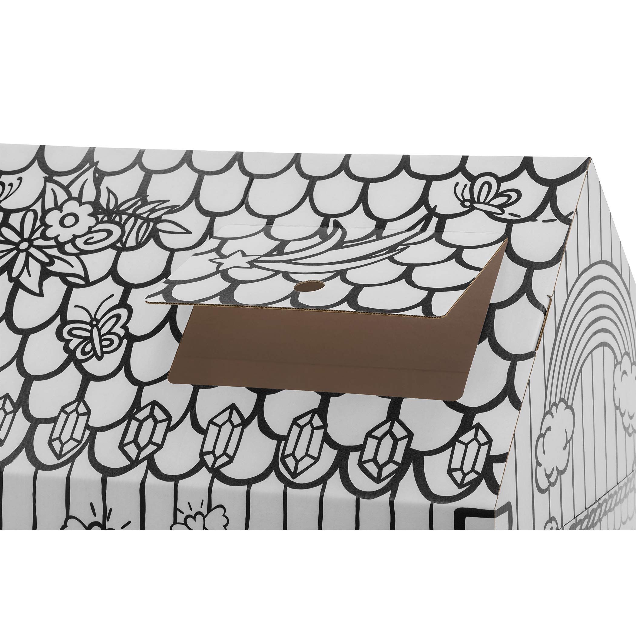 Bankers Box at Play Unicorn Playhouse, Cardboard Playhouse and Craft