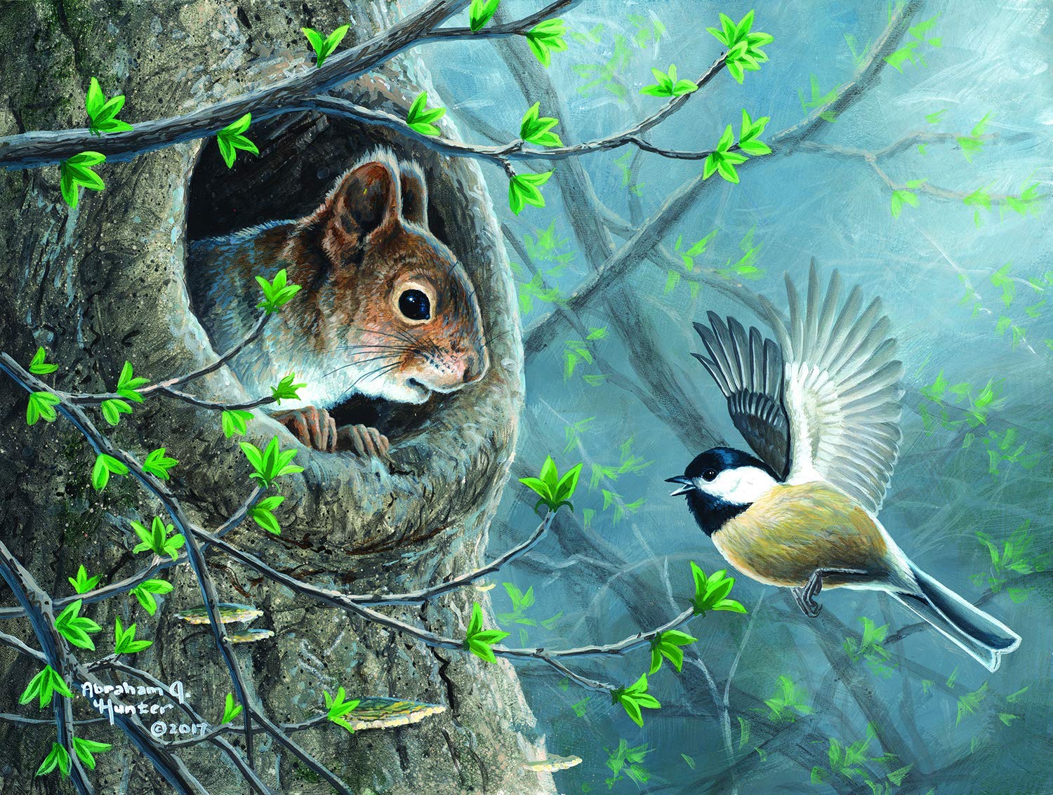 SUNSOUT Good News 300pc Jigsaw Puzzle - Abraham Hunter Art 18x24 Inches