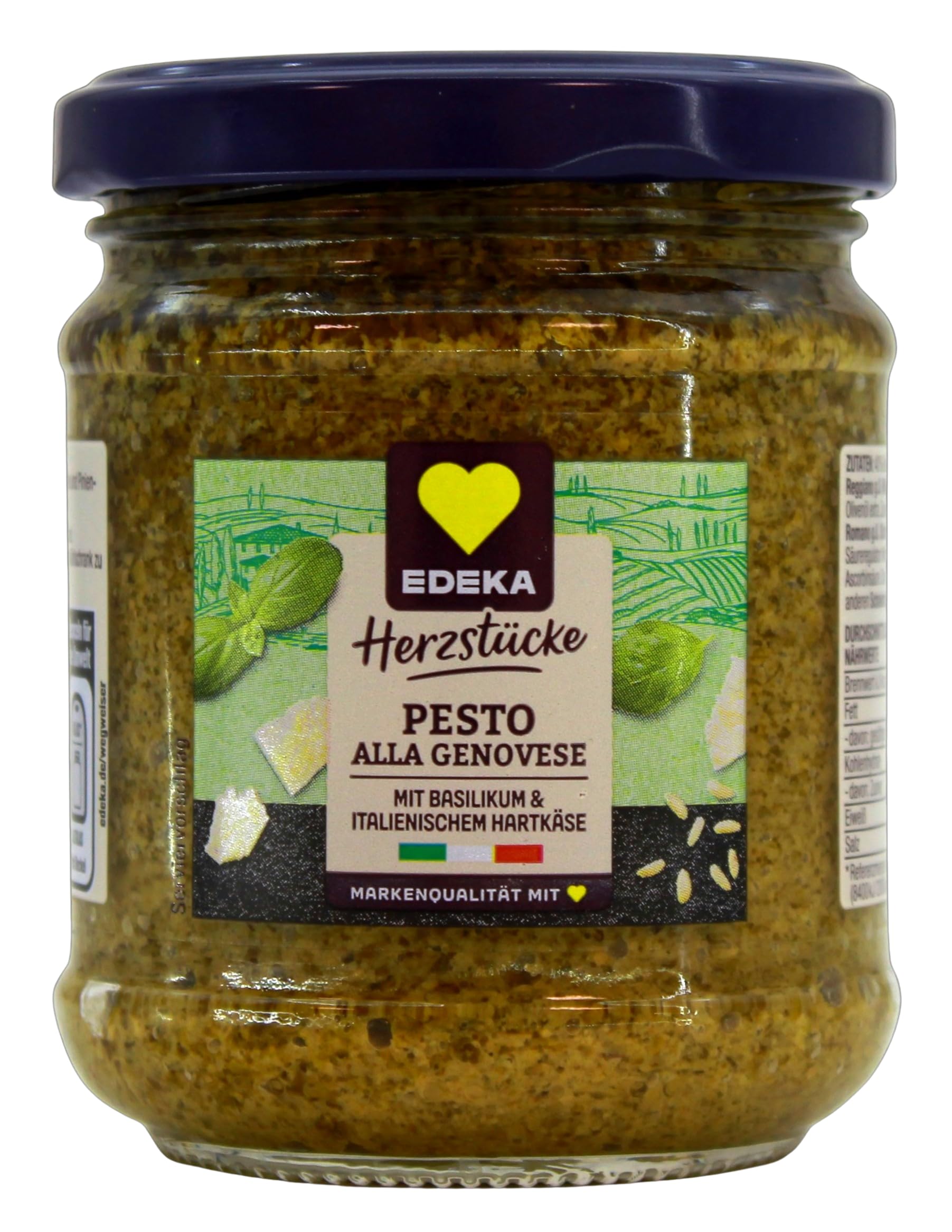 Edeka Herzstücke Pesto Alla Genovese mit Olivenöl & Basilikum, 12 x 190g