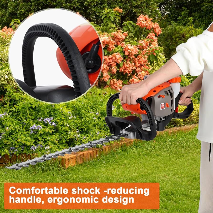 gihusrzx 26CC Dual Sided Hedge Trimmer, 2-Stroke Gas Powered