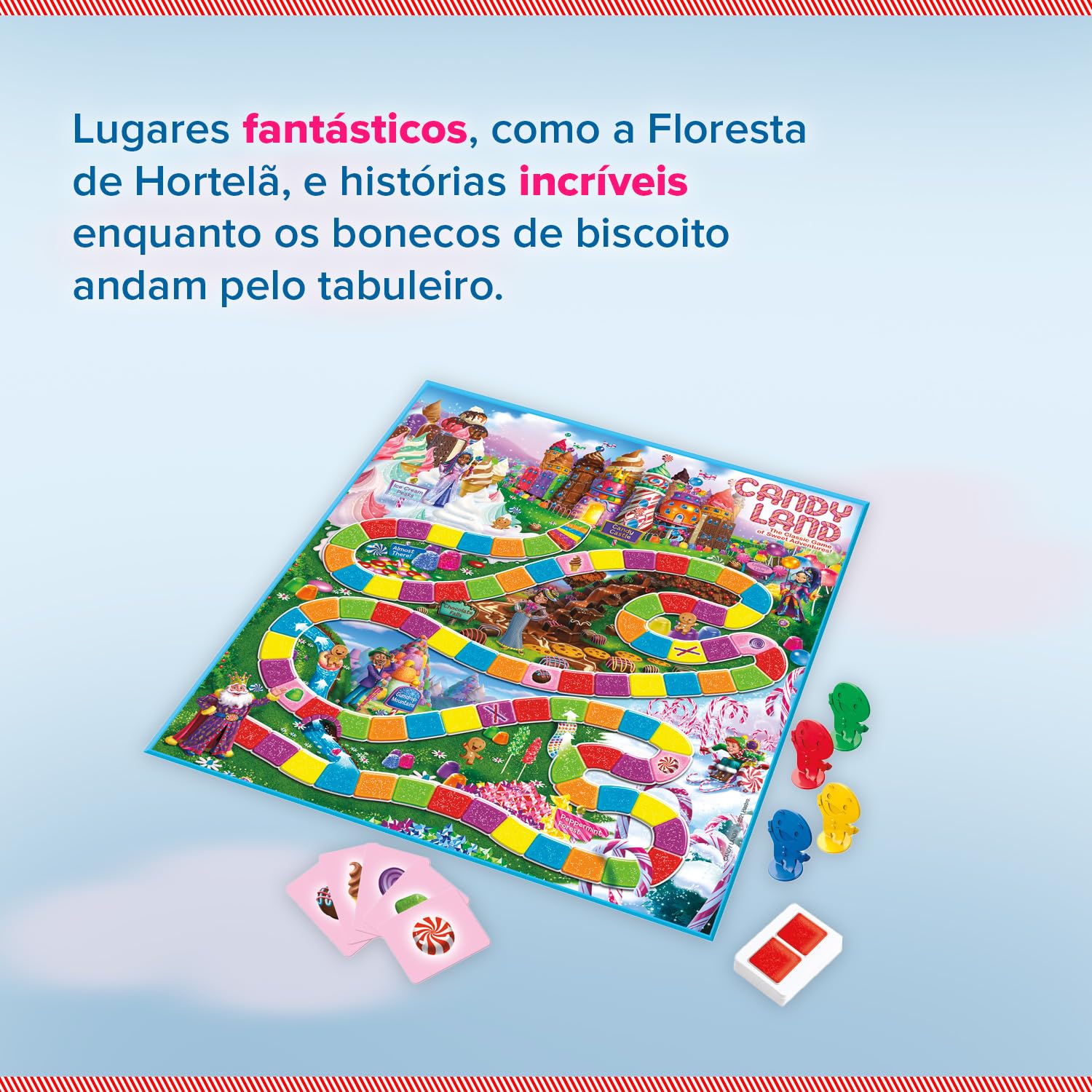 Hasbro Games, Jogo de Tabuleiro, Candy Land - Jogo para Crianças