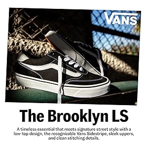 Vans Women's Brooklyn Ls Shoe | Low-top Sneakers for Everyday Wear, Walking, Work & Fashion