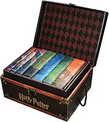 Harry Potter Hardcover Boxed Set: Books 1-7 (Trunk): Housed in a Collectible Trunk-like Box With Sturdy Handles, Lockable Lid, and Bonus Decorative Stickers