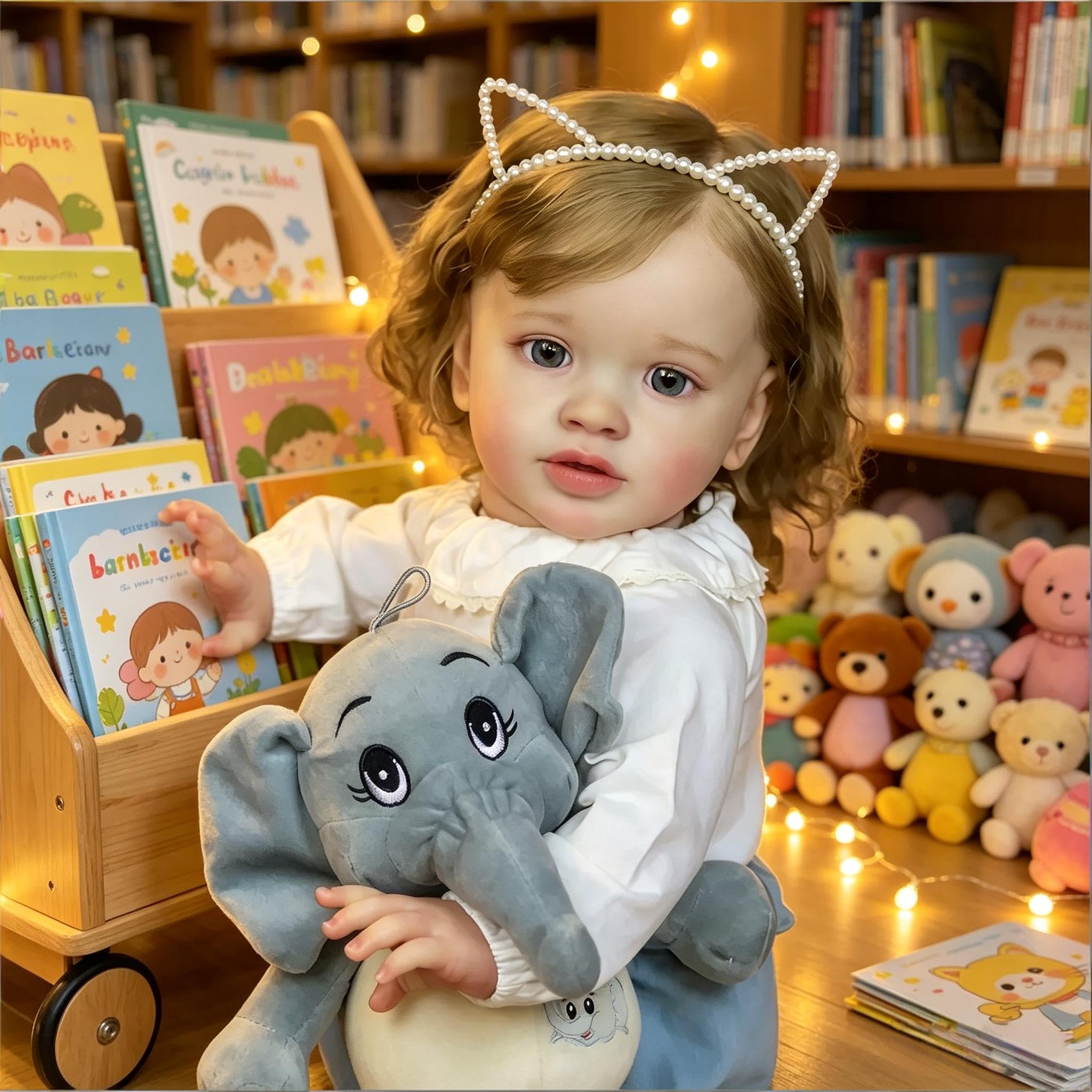Realistische Reborn Kleinkind Puppen Mädchen 26 Zoll 66 cm Große Größe Reborn Babypuppen, Lebensecht Babypuppe Weicher Stoffkörper, Lebhafte Silikon Baby Puppe für Kinder