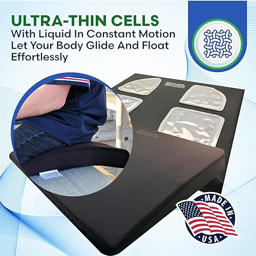 Miniatura 5 de LiquiCell - Cojín deportivo cómodo para silla de ruedas para aliviar la presión, personas mayores, dolor de coxis. Se puede utilizar en silla de