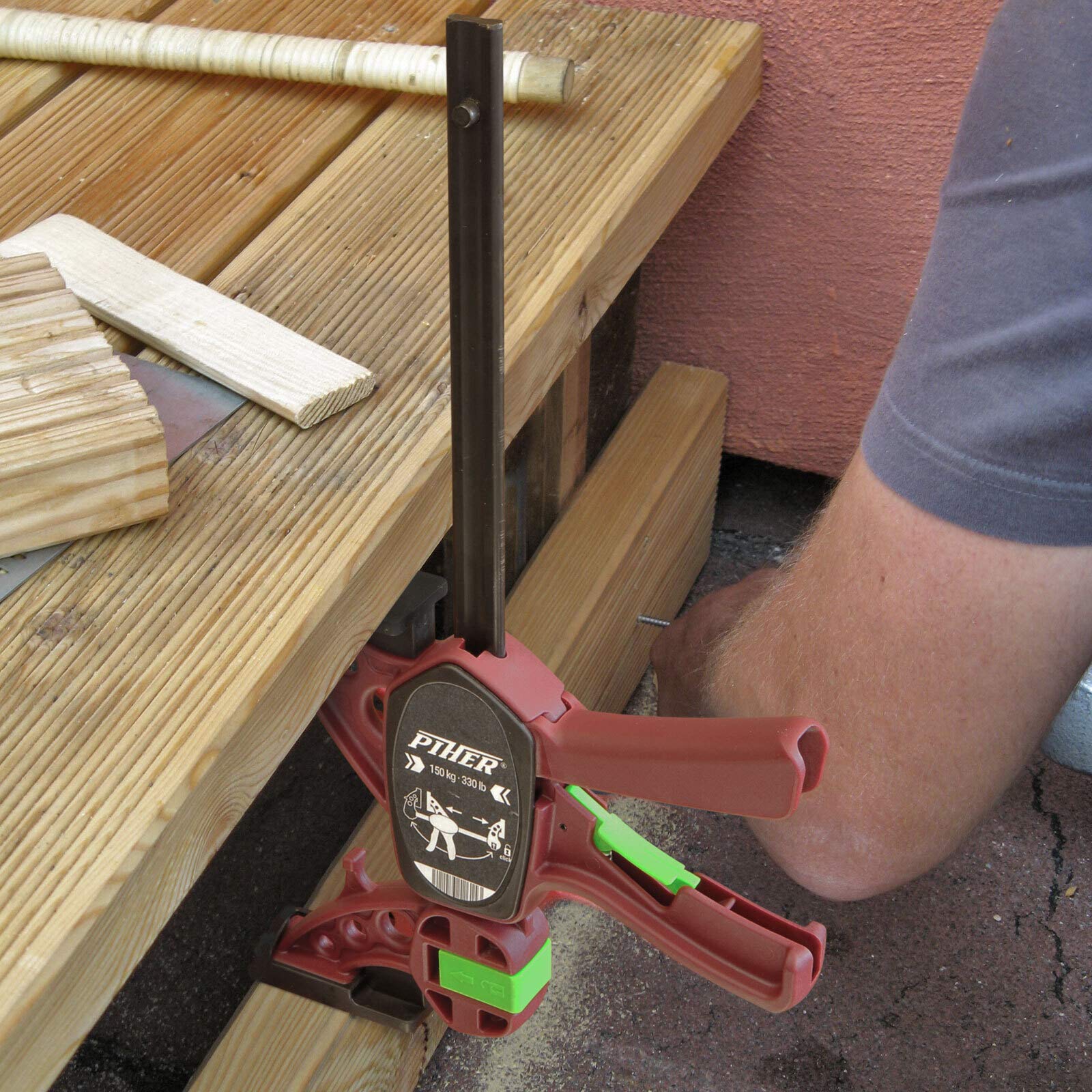 Piher Lot de 2 serre-joints à une main extra rapides 60 cm
