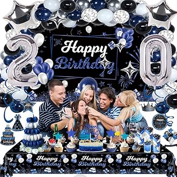 the birthday　まとめ売り　sizeS〜М Amazon.com: Miidenks 20th Birthday Decorations Set for Men