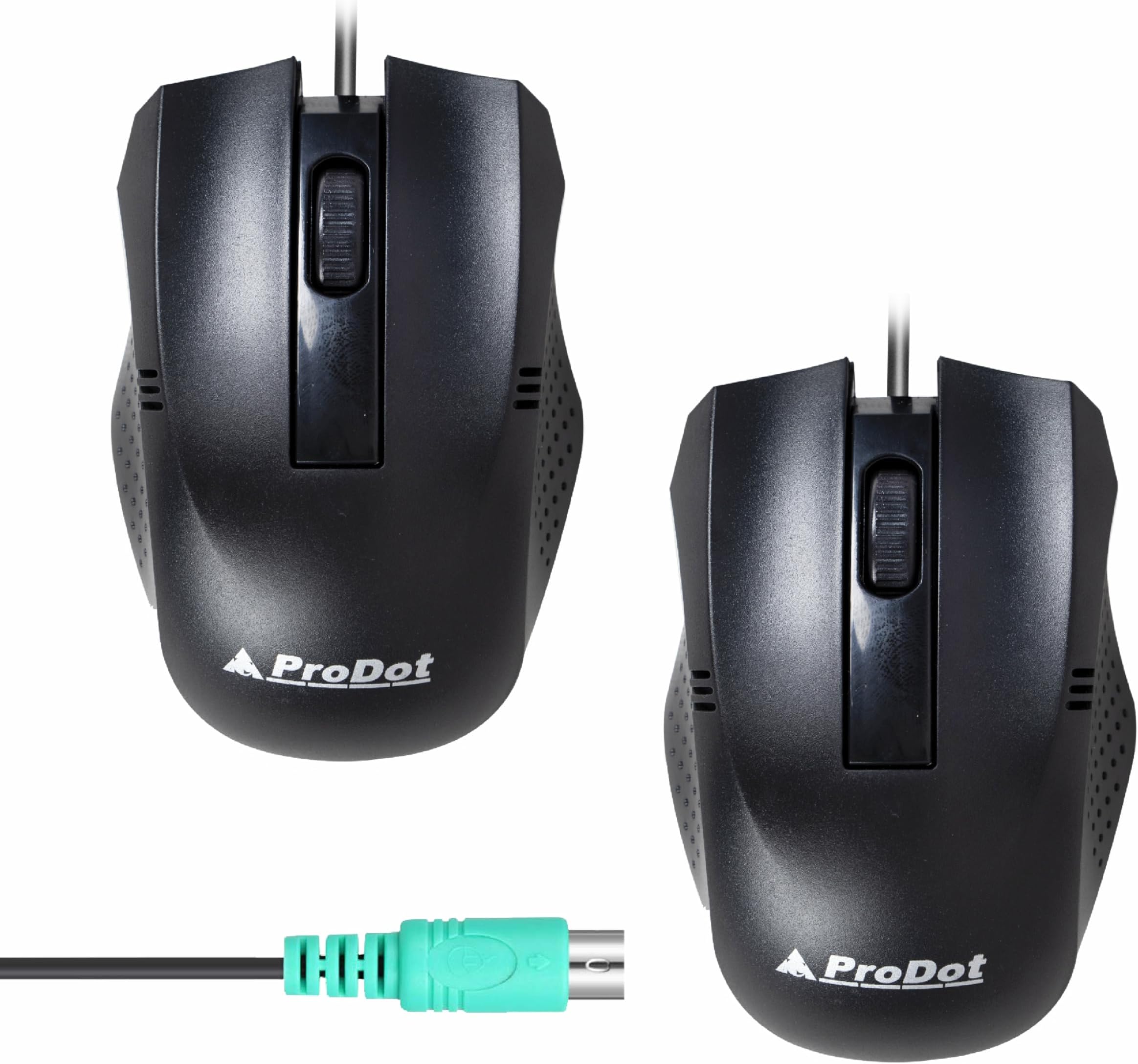 - Prodot PS2 Plug & Play Ergonomic Wired Mouse I High Resolution 1000 DPI Optical Sensor I 5M Key Press Life & Clickable Scroll Wheel I 1 Year Warranty I Works with Windows, iOS, Linux (2 PC)