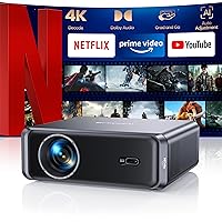 Proiettore 4K【Netflix Ufficiale & Dolby】1000ANSI Auto Focus/Keystone