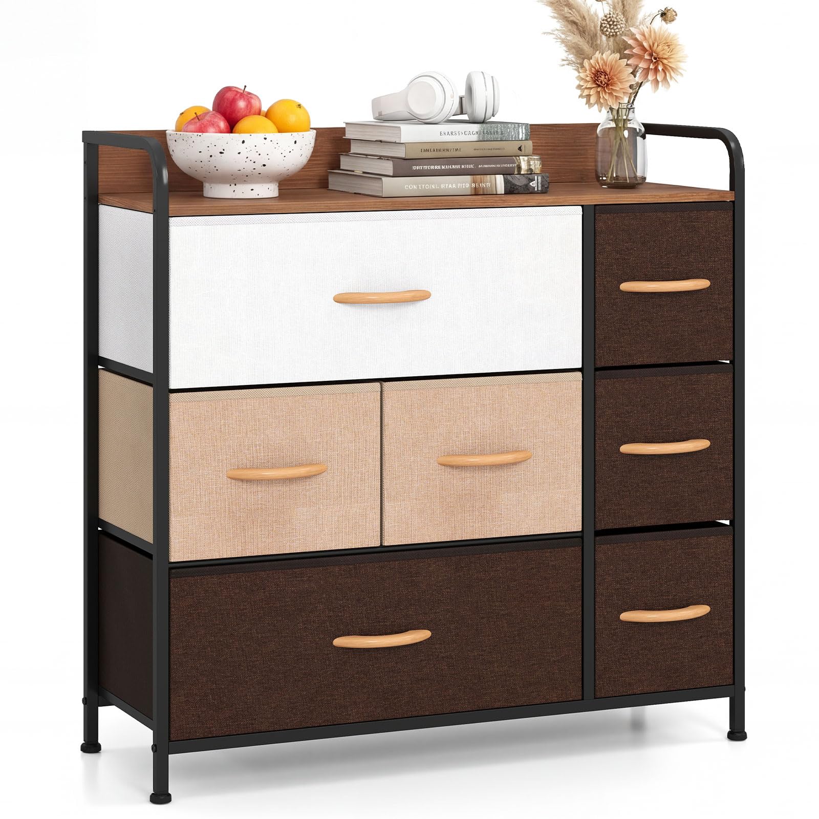 Amazon.com - Giantex 7 Drawer Dresser Storage Tower with Foldable
