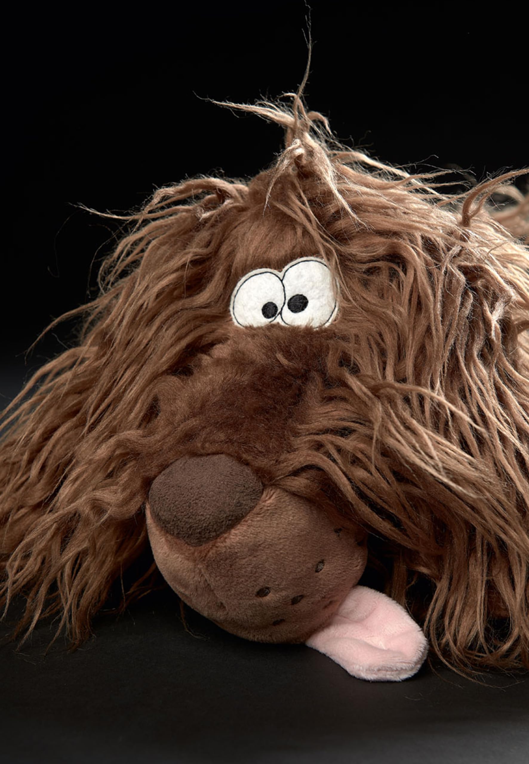 Sigikid Zottle Lottle, BeastsTown, peluche da collezione, regalare, giocare, coccolare, consigliato per bambini e adulti dai 3 ai 99 anni, poliestere, marrone/cane, 30 x 14 x 17 cm