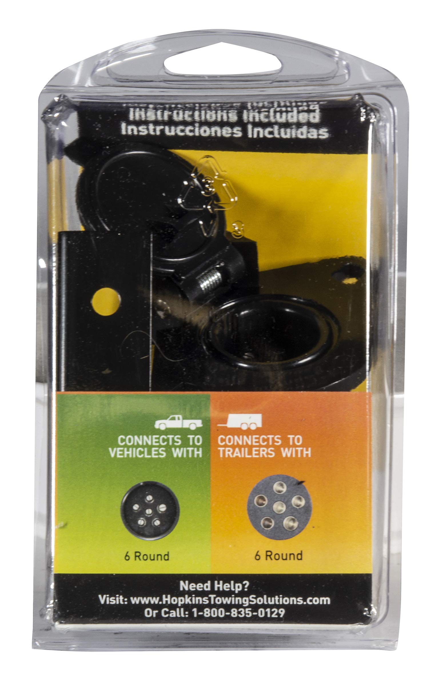 🔌 ADAPTADOR HOPKINS 47205 DE VEHÍCULO A REMOLQUE | CONECTOR 7 CUCHILLAS | SOLUCIÓN DE REMOLQUE