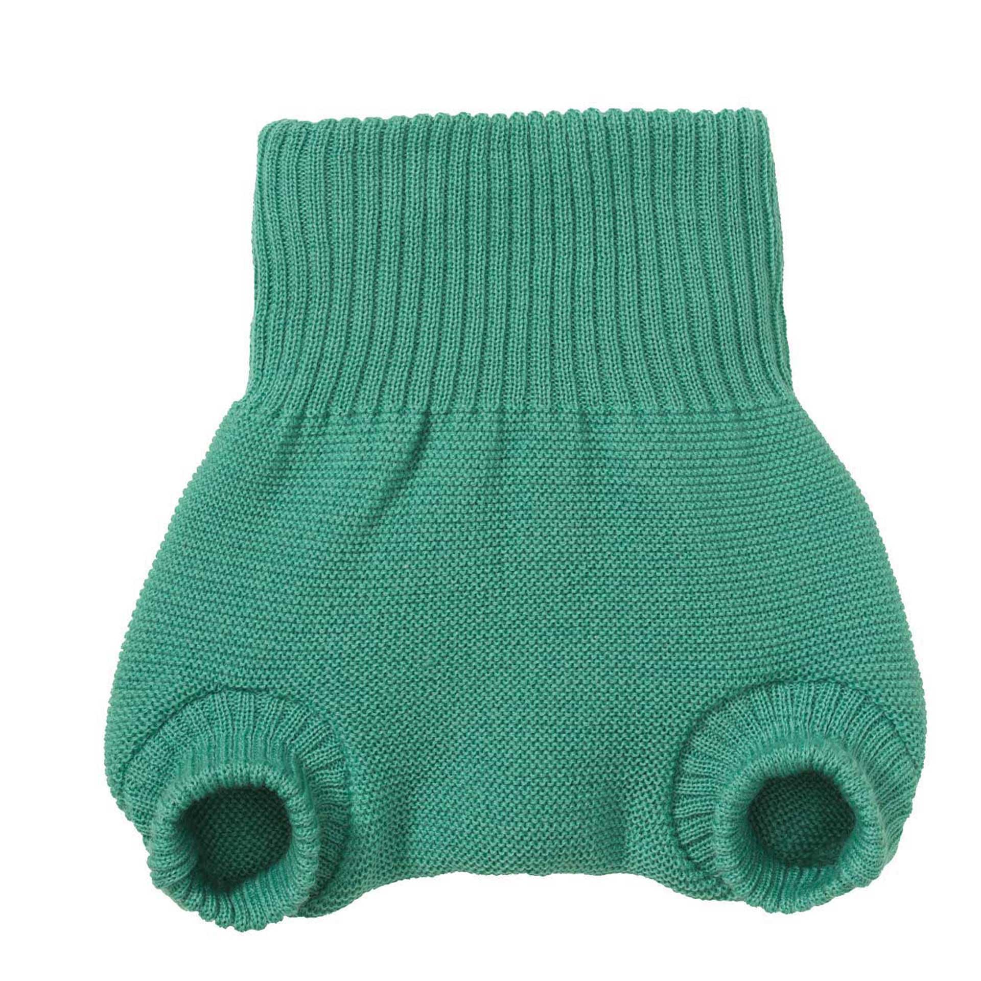 Disana Pantalones de pañales de lana 100% lana merino, cubierta de pañales (62-68, menta)
