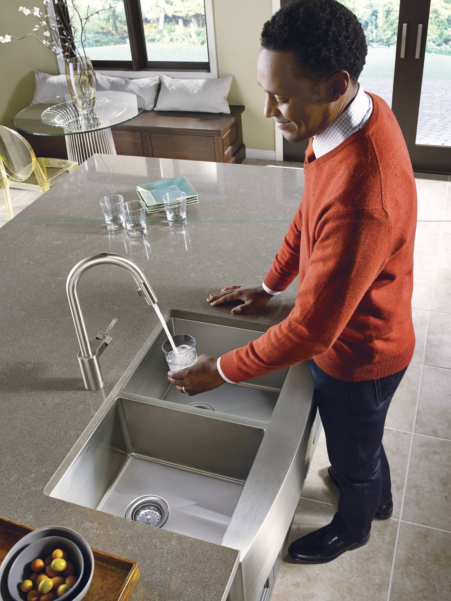 Moen 7565ESRS Align Motionsense TwoSensor Touchless OneHandle High