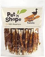Pet 'n Shape Duck 'n Hide Twists - Duck Wrapped Rawhide Natural Dog Treats, Small, 1 Pound (Pack of 1)