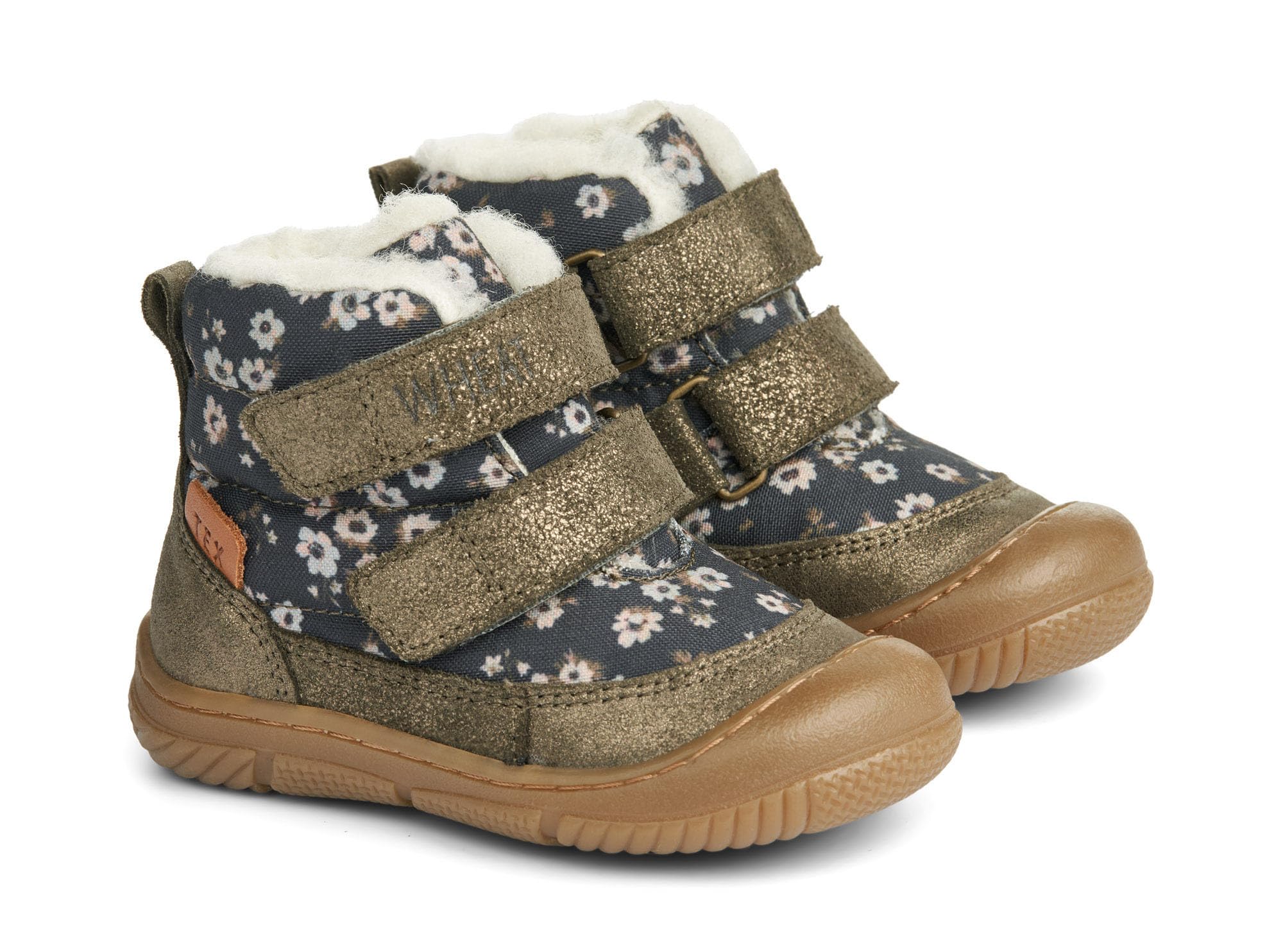 Wheat Dowi-Scarpe Primi Passi Pelle, 50% Nylon Riciclato, Traspiranti, Impermeabili, Inizia a Camminare Unisex-Bambini e Ragazzi