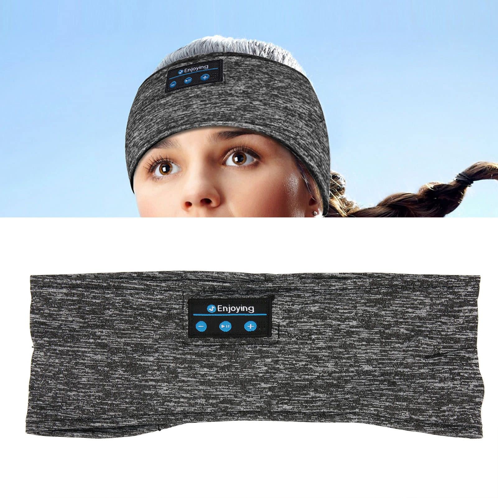 Cuffie per Dormire Wireless Altoparlanti Ultra Sottili Cuffie con Fascia Sportiva Bluetooth per Dormire
