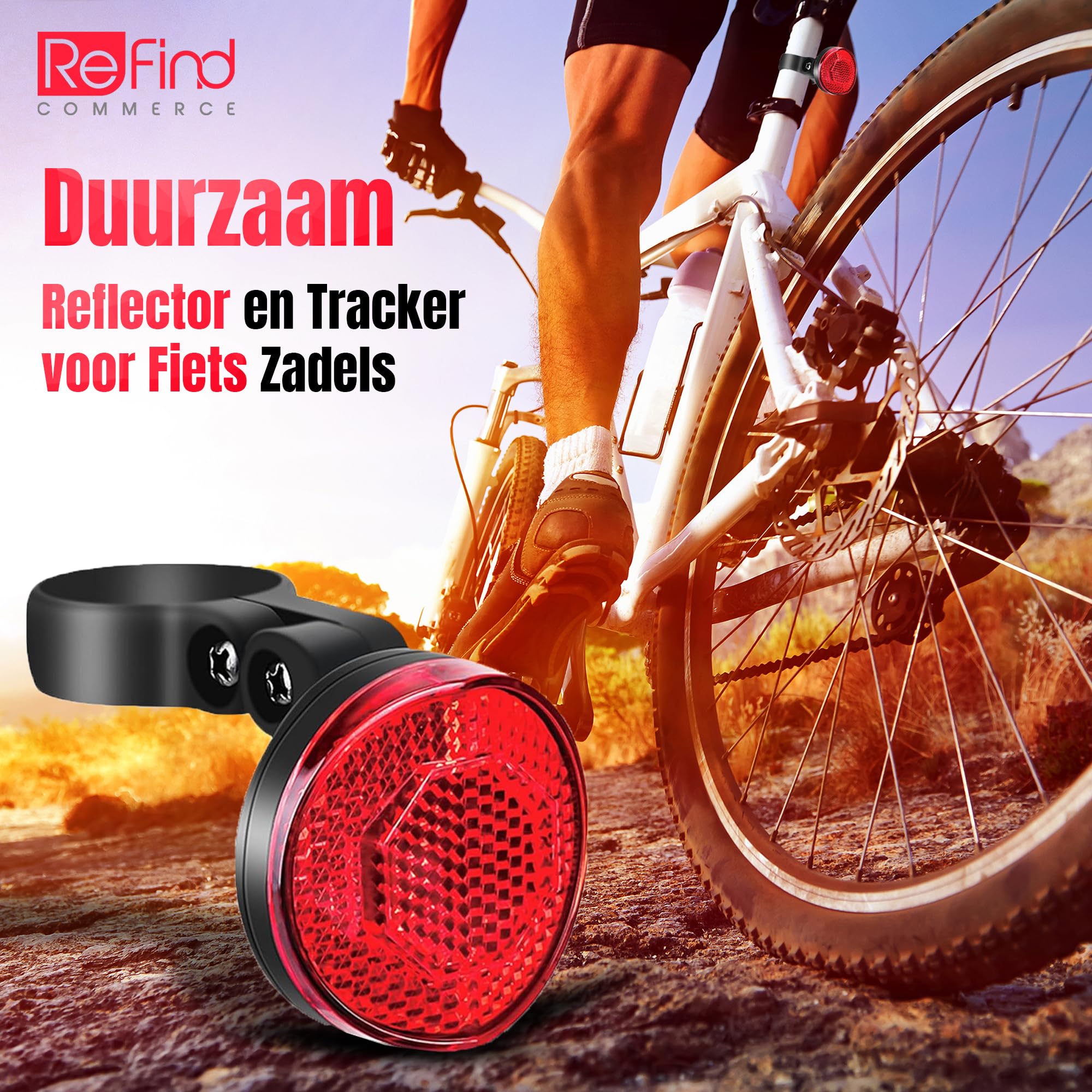 ReFind Airtag Bicycle Reflector Hidden Holder for Apple Airtag, Theft Proof Bicycle Reflector, GPS Tracker and Bicycle Lock for Bicycle, E-bike, Scooter (No Tracker ReFind Airtag Bicycle Reflector Hidden Holder for Apple Airtag, Theft Proof Bicycle Reflector, GPS Tracker and Bicycle Lock for Bicycle, E-bike, Scooter (No Tracker