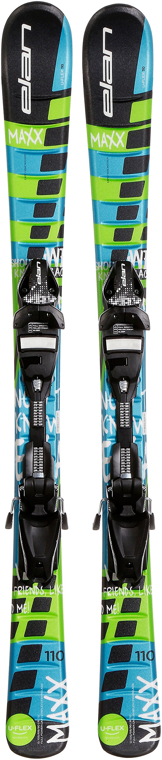Elan Kinder All-Mountain Ski blau 100