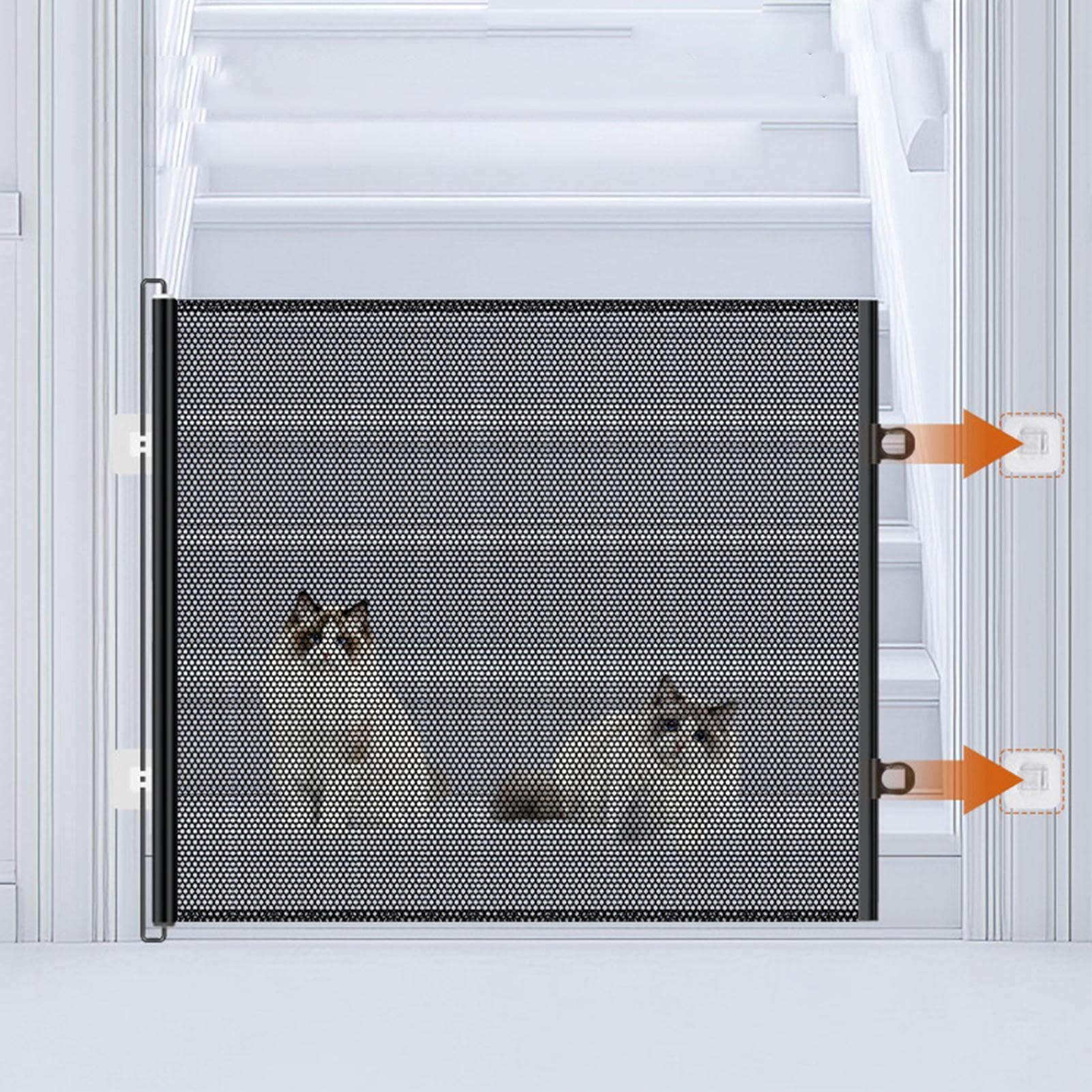 Cancello Estensibile Per Animali Domestici Schermo Di Sicurezza Porta Per