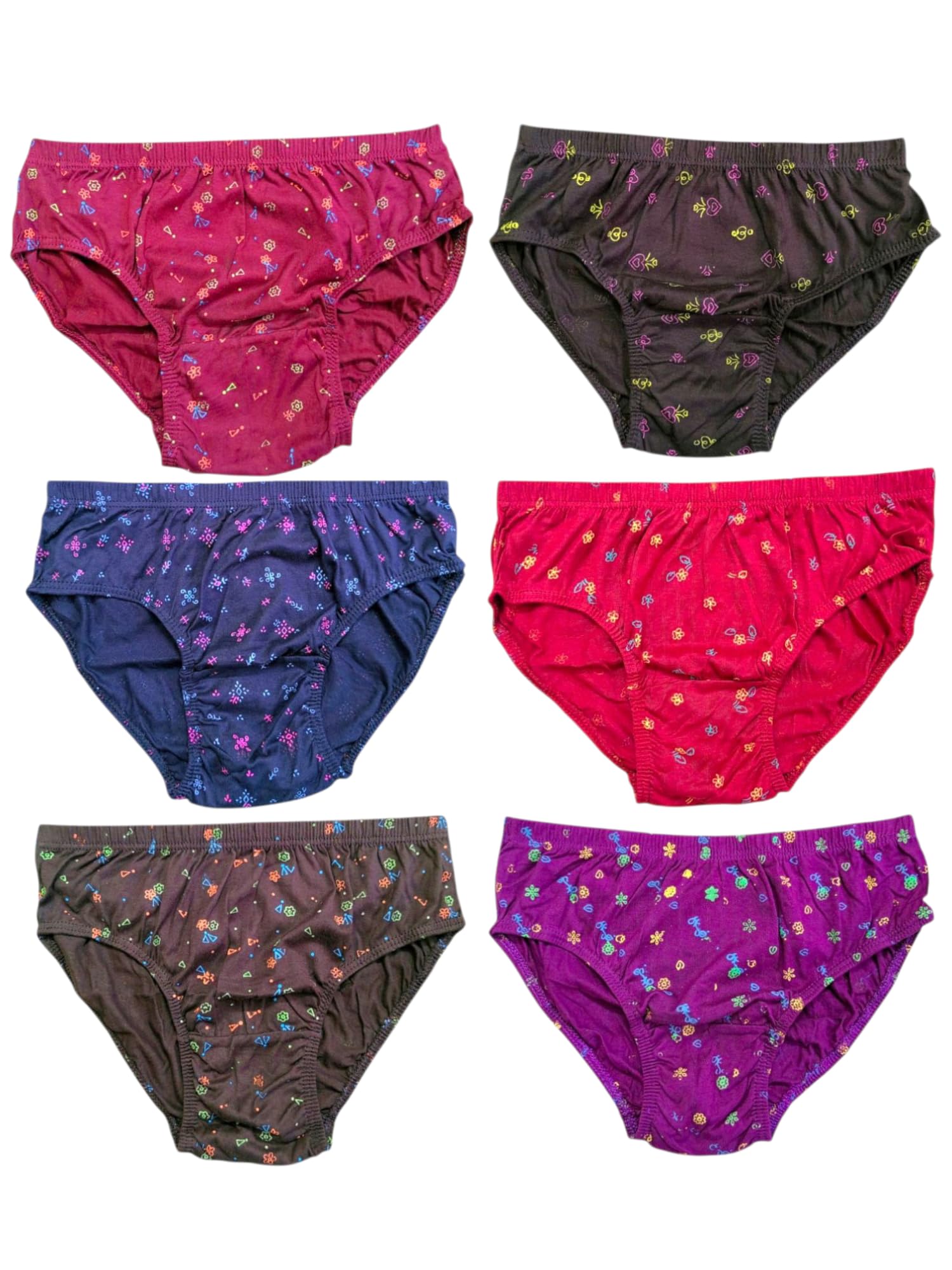 Women Underwear Combo/Cotton Inner wear Multicolour/Hipster for Ladies/Women Cotton Soft Printed Sexy Panty Briefs/Super Soft Fabric/Stitched Inner Elastic Everyday use/ (Pack of 6)-picture-46