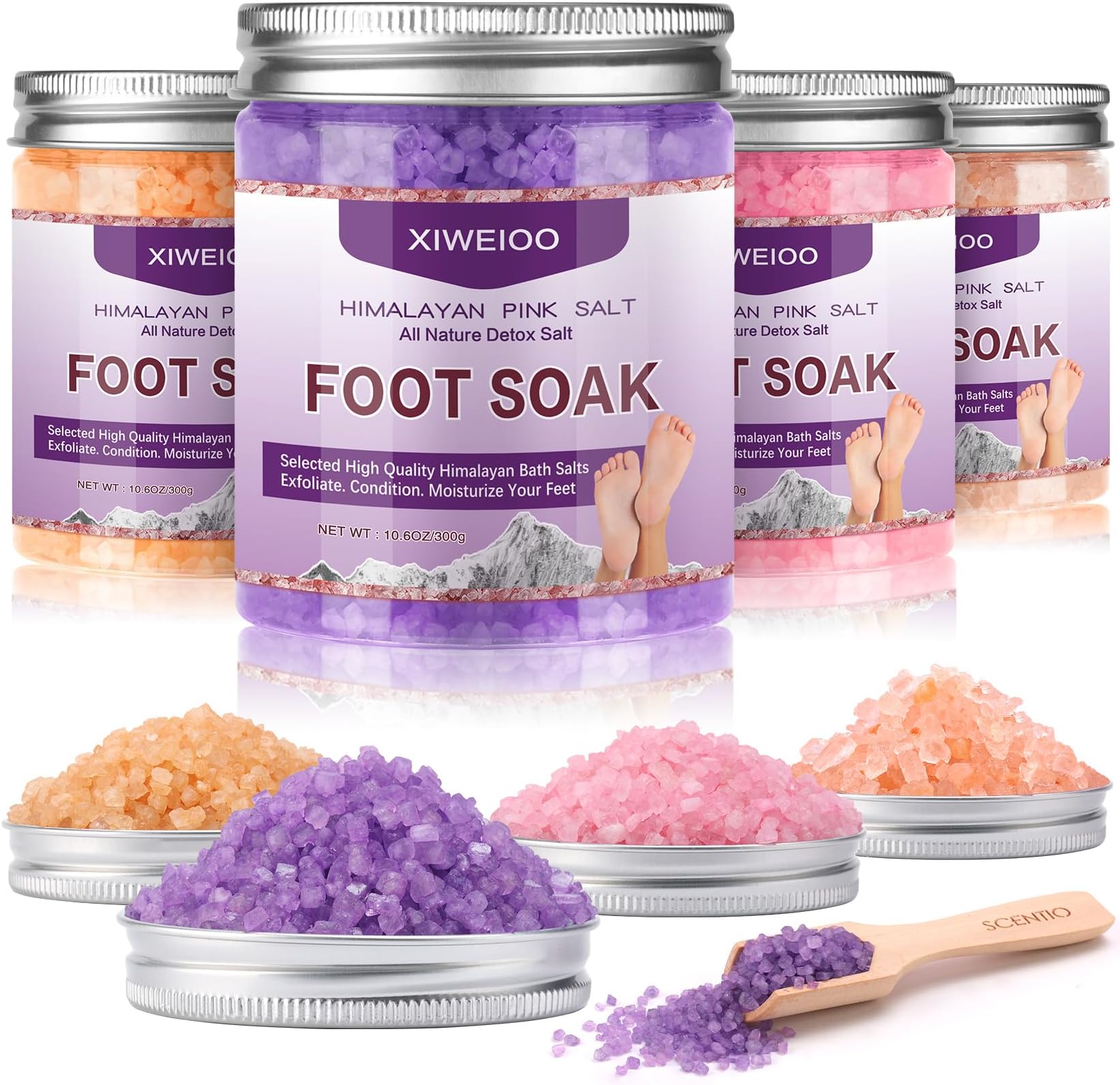 Tea Tree Oil Foot Soak Stubborn Foot Odor, Athletes Lavender Foot Soak with Pure Epsom Salt Soak Pedicure Salt Athletes Foot & Stubborn Foot Bath Salt Softens Calluses & Soothes Foot Care spa…