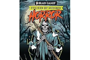 Brain Games Sticker by Number: Unleash Your Inner Horror Masterpiece