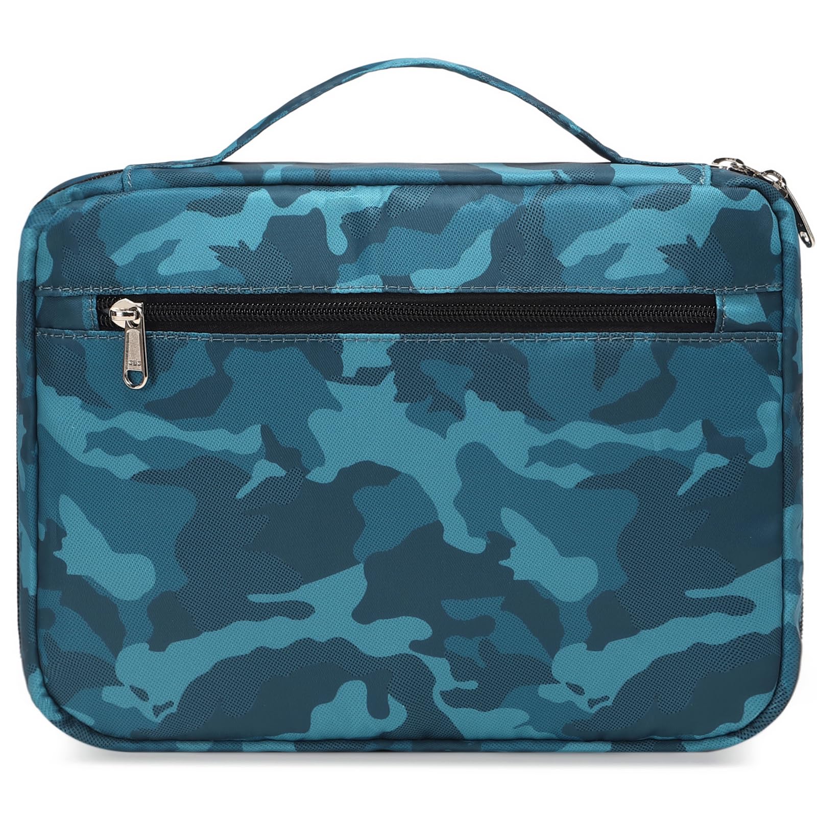 Octsky Bible Cover for Boys Kids Scripture Carrying Case with Handle Pockets Childrens Toddler LDS Handbook Holy Book Protector Pouch Teens Church Bag Hope Journaling Storage Organizer Camo Blue — image 1