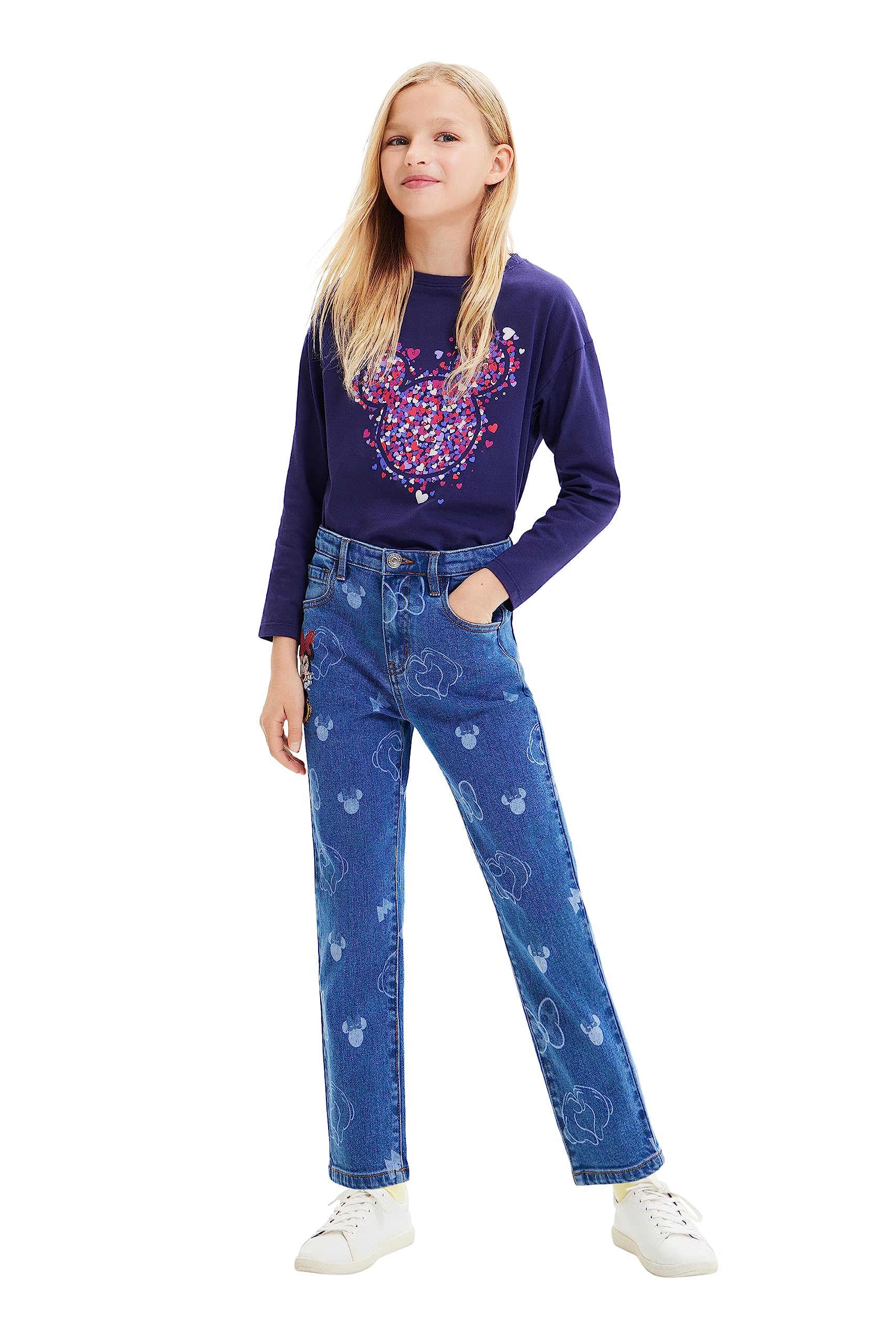 Desigual Damen Blau Denim_dap, 5053 Denim Medium Wash, 13/14